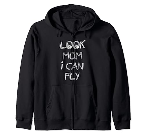 Regalo Look Mom I Can Fly Sudadera con Capucha