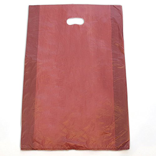 High Density Plastic Bag 16x4x24 Inches in Burgundy Count