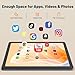Winsing 10 Inch Android Tablet 2026, Android 15 Tablets, 12GB RAM 128GB ROM (512GB TF), Quad-Core Processor, 1280x800 HD IPS Screen, Bluetooth, WiFi Tablet for Adults/Seniors, Grey