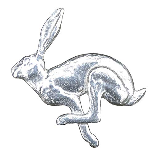 Running Hare Kitchen Knobs, Hare Drawer Knob, Cabinet Knobs, Handmade, in Fine Pewter, by William Sturt