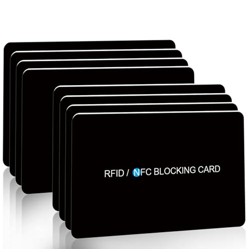AYAIM 4-8 Pack RFID Blocking Card, safe card for wallet, NFC Debit Credit Card Passport Protector,Entire Wallet Protection Blocker Set for Men & Women