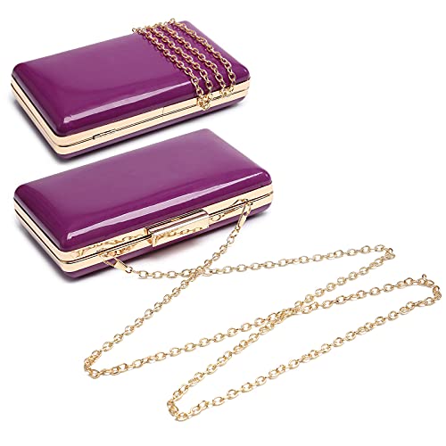 Dasein Patent Leather Women's Evening Clutch Bag #TOP16