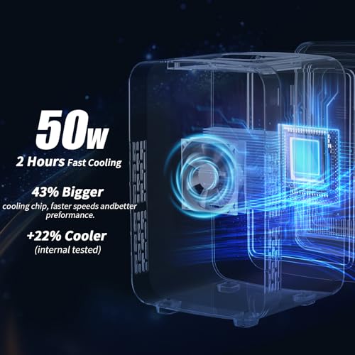 YASHE 10L Mini Fridge, 10 Liter/15 Cans Mini Fridge for Bedroom, 110V AC/ 12V DC Thermoelectric Cooler and Warmer, Portable Mini Fridge for Skincare, Makeup, Drink, Car, Office, Bedroom, Dorm, White by YASHE - Image 5