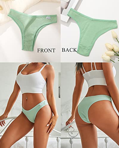 ▷ FINETOO Paquete de 10 ropa interior de algodón para mujer, sexy,