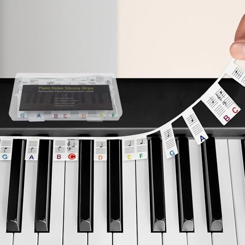 ZUFECY 88-Key Piano Notes and Learning Stickers