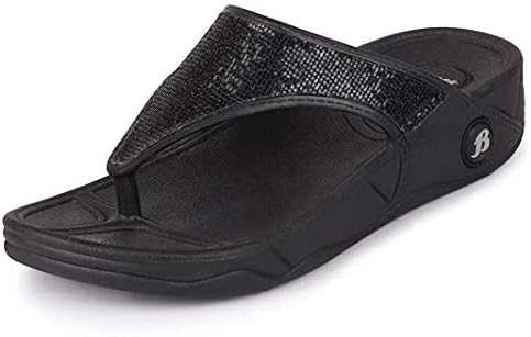 BATA Women's Slipper (Black_5 UK)