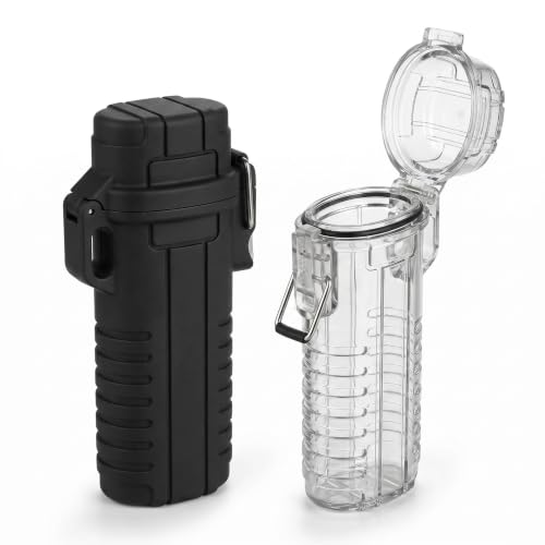 2 Pcs Waterproof Lighter Case Cover Holder for BIC Regular Lighters Sleeve
