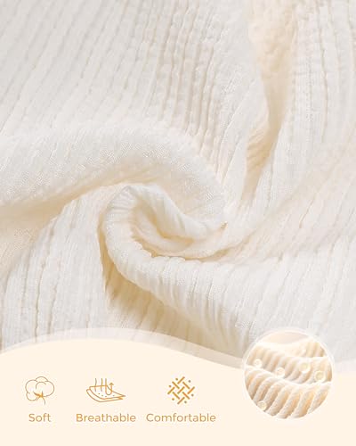 SODLON Toddler Girl Clothes 18-24 Months Baby Ruffle Sleeveless Cream Strawberry Crochet Tank Top Infant Shorts Sets with Hat Cute Gifts Beach Summer Outfits Clothing