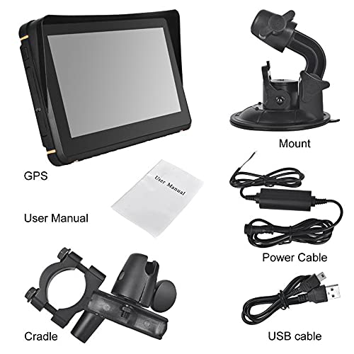 GoolRC Navegação GPS 2 em 1 para motocicleta/carro à prova d'água para carro, GPS de veículos, sist