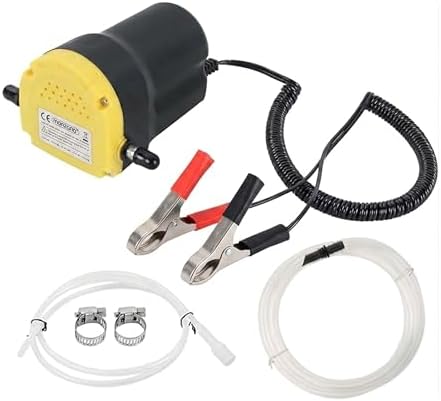 Yasta Pompa Olio Motore Estrazione Elettrica 12V Kit Travaso Aspira Liquidi Diesel Gasolio e Carburante per Cambio Olio Veloce Auto Moto e Barca Portata 1.5L/min