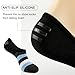 COOPLUS Mens Cotton No Show Socks, Thin Low Cut Non Slip Invisible Socks (8 Pairs)