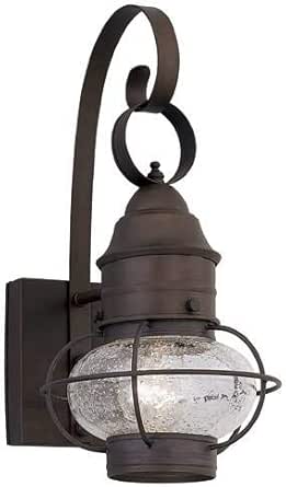 Nantucket Onion Wall Lantern in Rustique Size: 14.5" H x 7.25" W