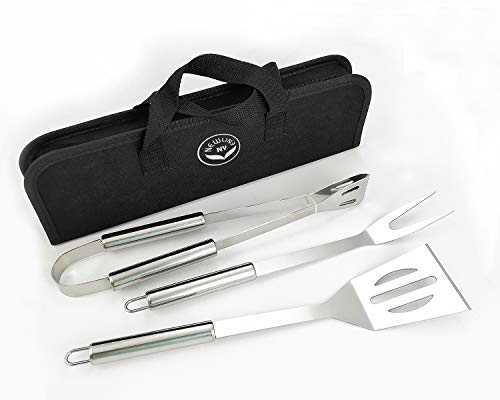 NewlineNY Lot de 3 outils de barbecue en acier inoxydable