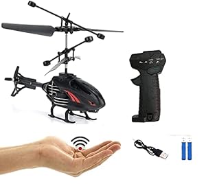 LUCHILA Sky Blaze Flight Electronic Radio RC Remote Control Hand Sensor Toy Charging Helicopter Toys with 3D Light (2 in 1) Helicopter Toys for Boys Kids Indoor Flying