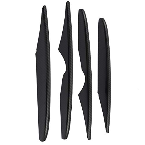 fog light strip trims-Acouto Fog Light Strips Trim, 4PCS Carbon Fiber Front Fog Light Cover Strip Trim for GLC-Class X253 2016-2019