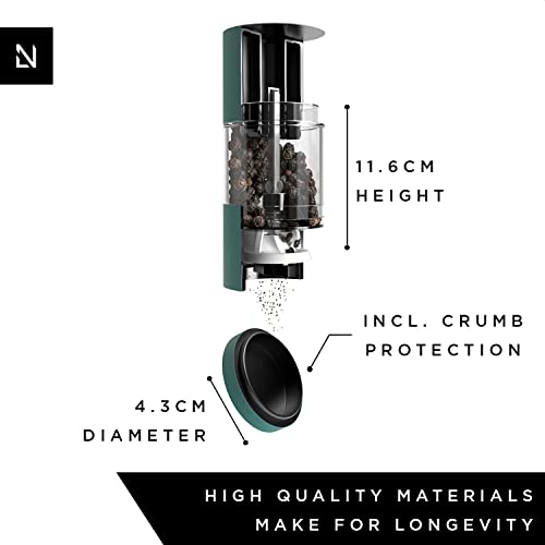 Lars Nysøm Salt And Pepper Grinder Set I Salt And Pepper Mills With Adjustable Ceramic Grinder 2 Pieces I Manual Design Spice Grinder Set I Bayberry #TOP2