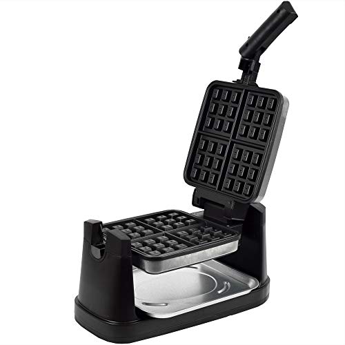 Syntrox Germany Chef Maker 1600 Watt Waffelautomat 200° Drehbares Edelstahl Waffeleisen für Original Belgische Waffeln – Bild 9