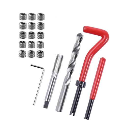 Image of Fongmore 20 PCS Stainless Steel Thread Repair Kit M10x1.5mm Metric Thread Repair Insert Kit Compatible Hand Tool Set For Auto Repairing