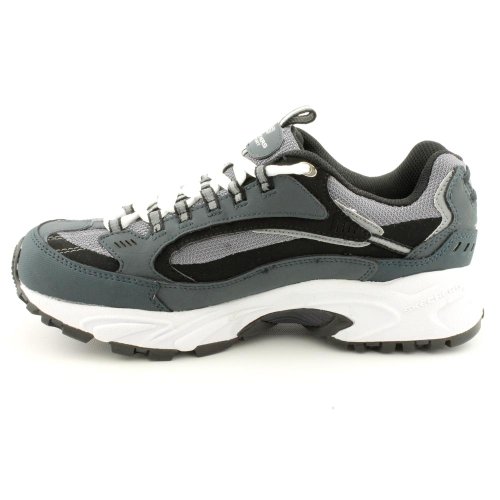 Skechers Men's Stamina-Nuovo lace up sneaker, Navy/Black, 8 M US