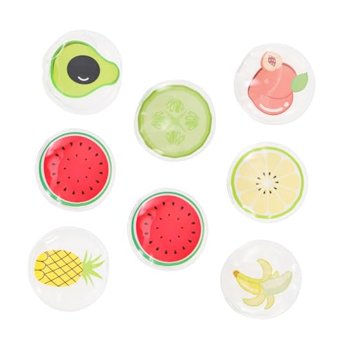 FOMIYES 8pcs Pvc Ice Eye Mask Cooling Summer Eye Patches for Fatigue Relief and Soothing Reusable Ice Pads Suitable for Home and Travel Use