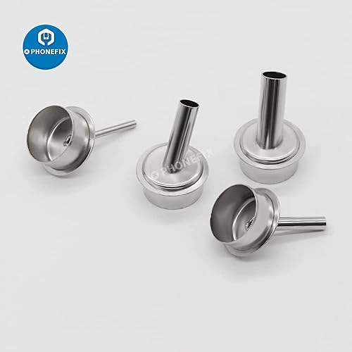 Miniatura 3 de 9 unids/set 861dw pistola de aire caliente boquillas de resistencia rápida 861dw estación de retrabajo pistola de calor boquillas resistentes 45