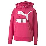 PUMA Damen Classics Logo Hoody Regular fit Sweatshirt, Rosa, M