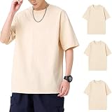 [Anzn] インナーシャツ 3枚組 Tシャツ メンズ 半袖 セット 柔らかい 快適 肌着 丸首 t シャツ 下着 ゆったり 防菌防臭 吸汗速乾 快適 柔らかい 無地 複数色選び 男女兼用 春 夏 秋 冬 夏服 メンズ xing-XL