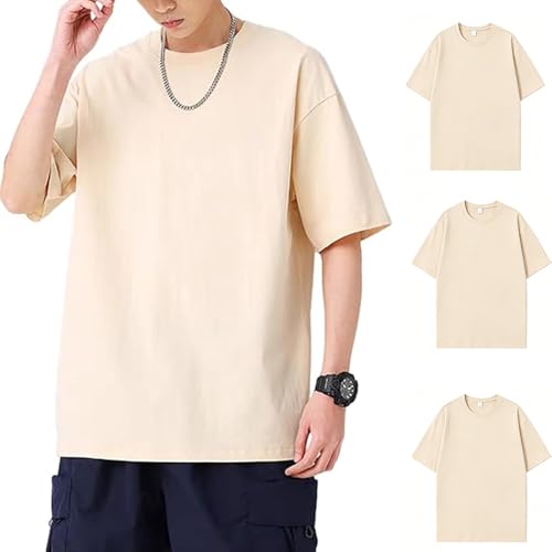 [Anzn] インナーシャツ 3枚組 Tシャツ メンズ 半袖 セット 柔らかい 快適 肌着 丸首 t シャツ 下着 ゆったり 防菌防臭 吸汗速乾 快適 柔らかい 無地 複数色選び 男女兼用 春 夏 秋 冬 夏服 メンズ xing-L