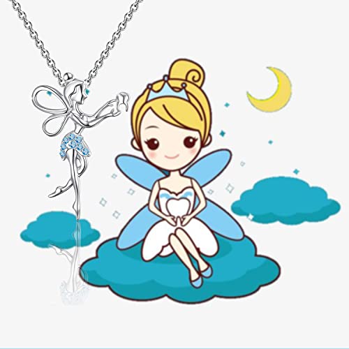 PLITI Fairy Necklace For Dentist Dental Hygienist Assistant Jewelry Fairy Wings Birthstone Necklace Sisters Birthday Gift - Image 4