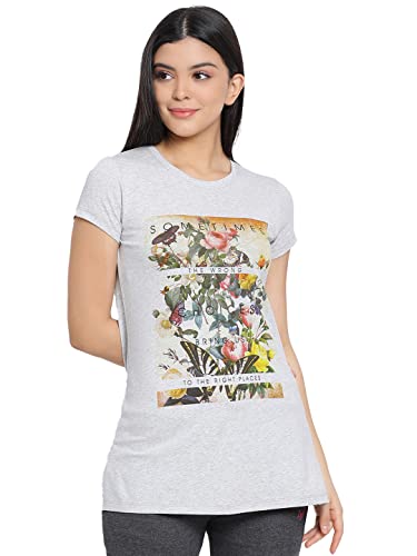 Image of Lyra Women's Cotton Regular Fit T-Shirt