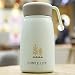 UKKD Coupe Thermos 350Ml Mignon Portable en Acier Inoxydable 304 Créatif Étudiant Extérieur Tasse De Bouteille d'eau Childen Cruches Thermos,Vert,350Ml