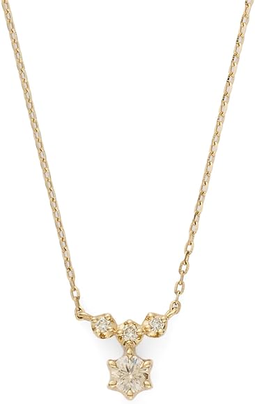 Amazon | [アガット] Limited Edition》K18ダイヤモンドネックレス 