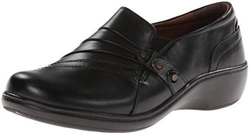 Aravon Women's Danielle-AR Flat,Black,7 2A US