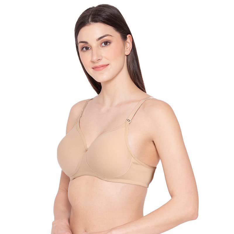 Image of Groversons Paris Beauty Women's Padded, Non-Wired, Seamless T-Shirt Bra (BR190)