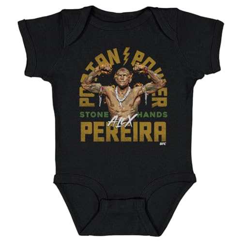 Image of Alex Pereira UFC One-Piece Infant Bodysuit (3 Months-24 Months) - Alex Pereira Poatan Power WHT