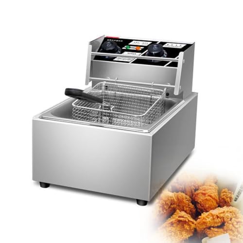 DJSDN Freidoras eléctricas y freidora de Pollo de 2500w con 10,5 Cuartos, Tanque de Agua, freidoras