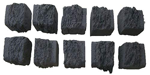 10 Realistic Replacement Gas Fire Coals - High Quality Ceramic Product - Suitable for Living Flame Gas Fire, Electric Fire, LPG Or Natural Gas Fires - UK Manufactured - Free Delivery