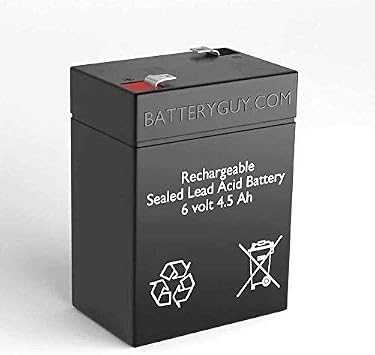BatteryGuy NPB 595 Replacement 6V 4.5Ah SLA Battery Brand Equivalent Rechargeable - Qty of 1
