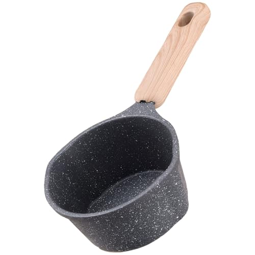 Mini Non-Stick Saucepan for Precise Oil Heating and Food Preparation, Induction Compatible Small Frying Pan with Stone Coating