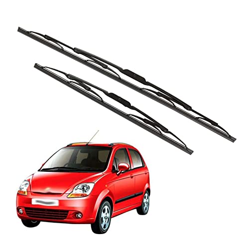 Image of Kylo Windshield Wiper for Spark /Conventional and Traditional Metal Type Windshield Water Repellency Scratch Proof Metal Wiper Blades Suitable for Spark (Driver Side - 22 inch, Passenger Side - 14 inch)