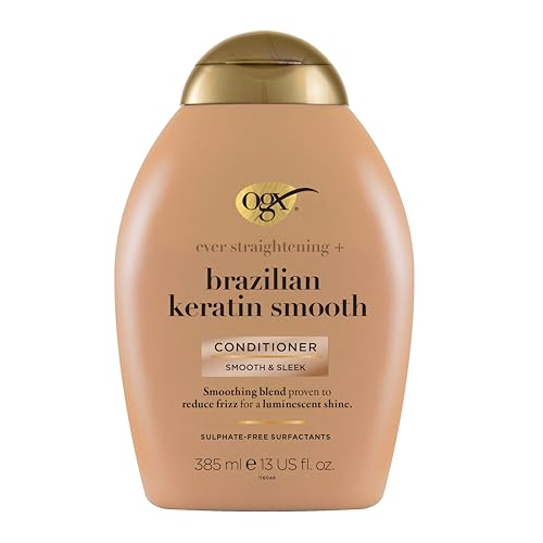 OGX Brazilian Keratin Smooth Conditioner (385 ml): Suavidad Infinita y Brillo Exótico para tu Cabello 2 Acondicionadores
