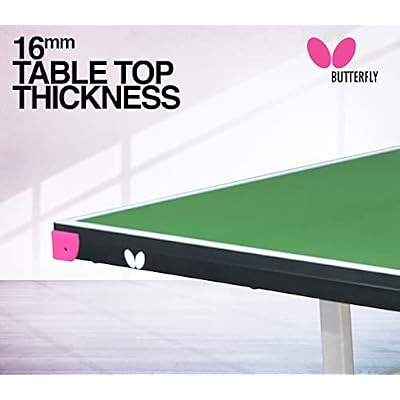 Butterfly Compact 16 Ping Pong Table | Table Tennis Table | Ships Fully Assembled | Space Saver Ping Pong Table for Your Game Room | Ping Pong Net Set Included