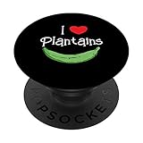 I Love Plantains - Heart Your Banana - Amante del Platano PopSockets Grip and Stand for Phones and Tablets