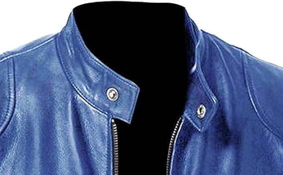 Men's Multi Pocket Pu Leather Jacket Stand Collar Zipper Cardigan Motorcycle Bomberjackets Zip Up Biker Outwear