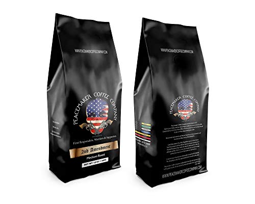 Peacemaker Coffee GROUND (2ND Amendment MEDIUM ORGANIC Roast) [12 Oz. Bag]
