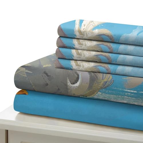 Parure de lit microfibre douce Le Coq imprimé 3D ultra-résistant - 6
