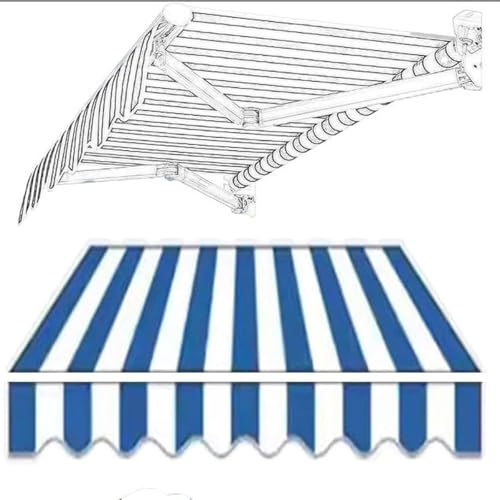 Toldo portátil con protección UV para patio, tela de repuesto, cubierta retráctil para ventanas, puertas, mercados, 300 x 150 cm, solución de parasol para exteriores