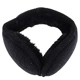 RONRONS Unisex Knitted Ear Warmers Fleece Winter Earmuffs Fur Earflap Ear Cover