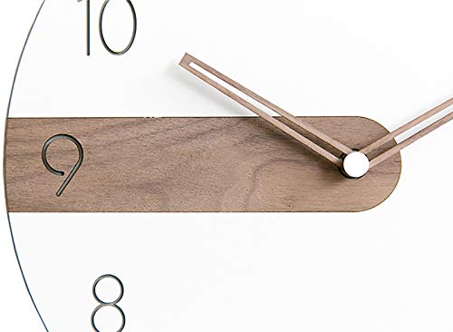 Modern Minimalist Exposed Wood Silent Wall Clock (Numerical) #TOP3