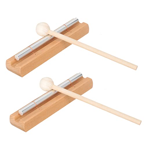 Aboofan 2 Set Meditation Bell Aluminum #TOP30